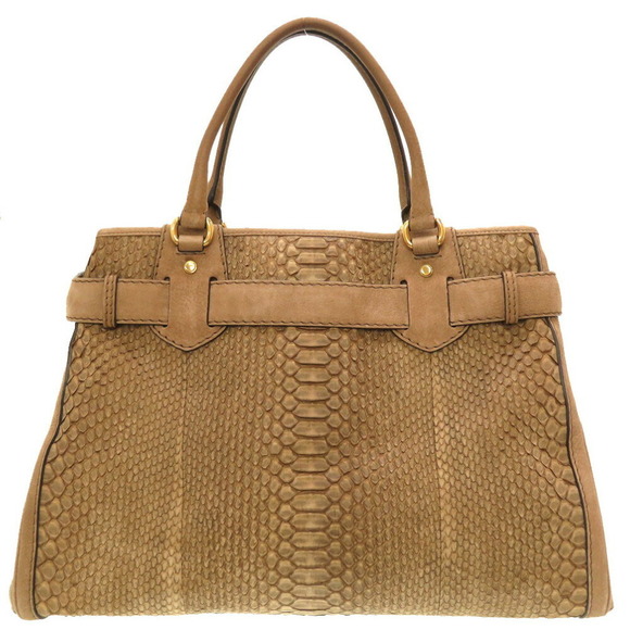 Gucci GG Marmont Python Suede Tote Bag Brown - Picture 2 of 10